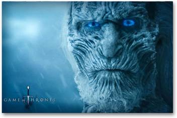 Wall Poster Game Of Thrones Winter Is Coming White Walker
