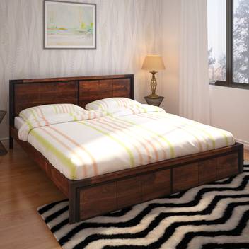 Home By Nilkamal Patterson Solid Wood King Bed Price In India Buy Home By Nilkamal Patterson Solid Wood King Bed Online At Flipkart Com
