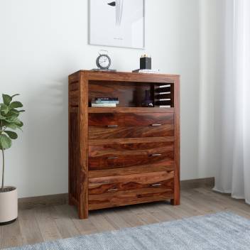 Induscraft Sheesham Wood Solid Wood Free Standing Chest Of Drawers