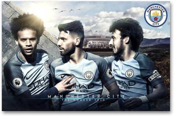 Manchester City Football Club Wall Poster Sergio Aguero Hd Quality Football Poster Paper Print Sports Posters In India Buy Art Film Design Movie Music Nature And Educational Paintings Wallpapers
