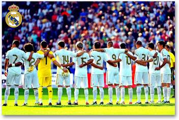 Real Madrid Football Club Wall Poster Team Squad Hd Quality