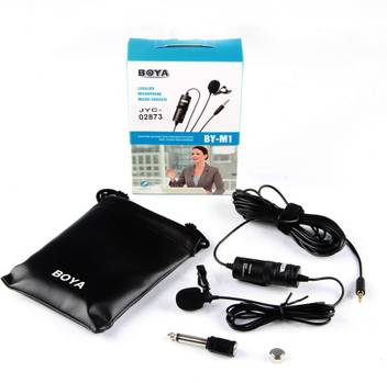 Boya By M1 Omnidirectional Lavalier Microphone For Canon Nikon Sony Dslr Camcorder Audio Recorders Iphone 6 5s 5 4s 4 Camera Microphone Price In India Buy Boya By M1 Omnidirectional Lavalier