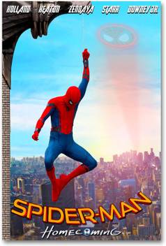 Hollywood Movie Wall Poster Spider Man Homecoming Tom
