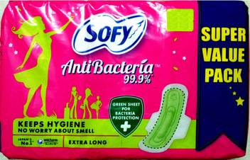 Sofy Antibecteria Extra Long 54 Pads Super Value Pack Sanitary Pad Buy Women Hygiene Products Online In India Flipkart Com