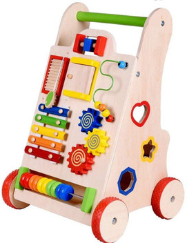 wooden baby walker flipkart