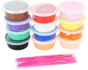Qustars 12 Colors Air Dry Clay Super Light Fluffy Clay For Model Air Dry Clay Fun Toy Creative Art Magic Crafts Cutting Tool 12 Colors Air Dry Clay Super Light Fluffy