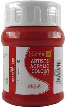 Flipkart Com Camlin Kokuyo Artist Acrylic Colour 500 Ml Series 2 Scarlet Lake Camel artists' acrylic colours are soft, creamy and are a golden mean between water colours and oil colours. camlin kokuyo artist acrylic colour 500 ml series 2 scarlet lake