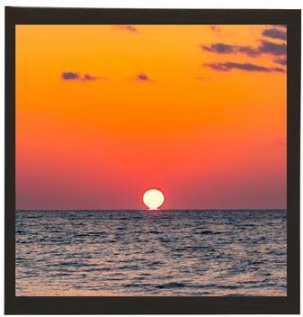 Waqi Nature Beautiful Sunset Lake Canvas 18 Inch X 12 Inch
