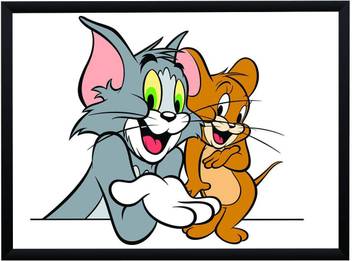 Wb Official Tom And Jerry Poster A3 13 X 19 Frame Paper Print