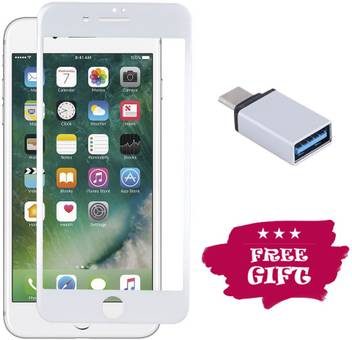 Tempered Glasses Edge To Edge Tempered Glass For Apple Iphone 8 Type C Otg Free Tempered Glasses Flipkart Com
