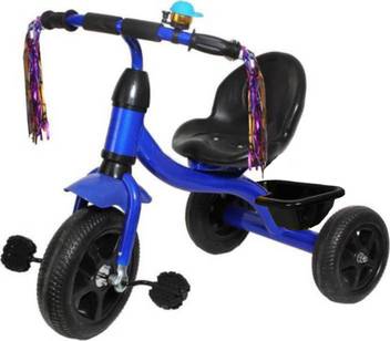 Stepupp Baby Tricycle For Kids With Basket Blue Colour Kids