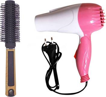 Confidence Stylish Round Hair Brush With Hair Dryer Use For Home