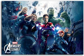 Superheroes Poster Avengers Large Size Poster Hd Quality 36 Inches X 24 Inches 92 Cms X 61 Cms Fine Art Print Movies Posters In India Buy