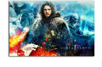 Game Of Thrones Poster Winter Is Coming Jon Snow Daenerys