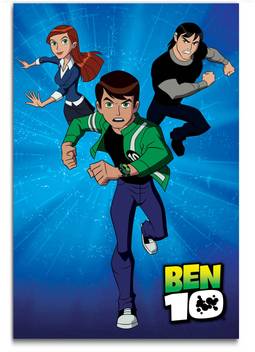 Cartoon Wall Poster Ben 10 Ultimate Alien Bentennyson Gwen Tennyson Kevin Levin Large Size Poster
