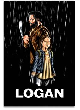 Hollywood Movie Wall Poster Logan Fan Art Large Size Poster Hd Quality 36 Inches X 24 Inches 92 Cms X 61 Cms Fine Art Print Decorative