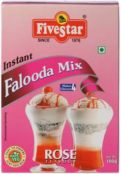 5 Star Falooda Mix Rose 100g Each Pack Of 4 400 G Price In India