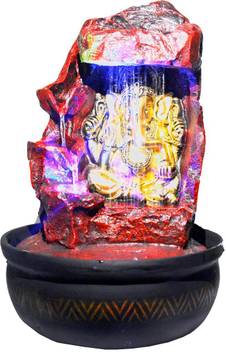 Saffronworld Water Fall Ganesh Water Fountain Table Decore With Led Light Decorative Showpiece 41 Cm Price In India Buy Saffronworld Water Fall Ganesh Water Fountain Table Decore With Led Light