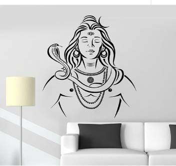 Marvellous Large Jai Shiv Shakar Bholebaba Lord Shiva Wall