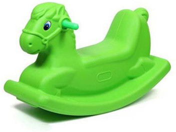 green rocking horse