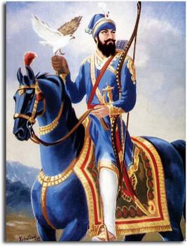 Pixelartz Canvas Painting Guru Gobind Singh Ji 18 X 23
