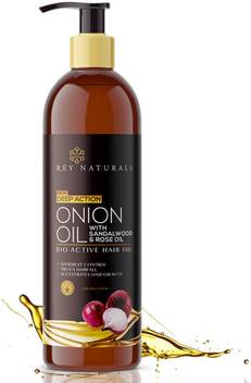 Rey Naturals Onion Oil With Sandalwood And Rose Oil Hair Oil