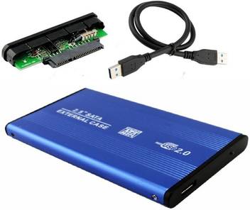 Alexvyan Blue Special External Portable Sata Casing Hard Disk Case
