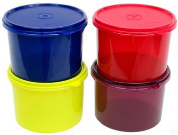 Tupperware Store All Canister Medium Set Of 4 Multicolour 1 3 L Polypropylene Grocery Container Price In India Buy Tupperware Store All Canister Medium Set Of 4 Multicolour 1 3 L
