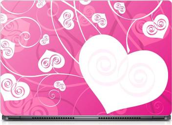 I Birds Heart Abstract In Pink Background Exclusive High Quality