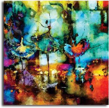 Pixelartz Canvas Painting Abstract Ballet Dancer Painting Without Frame Digital Reprint 23 Inch X 23 Inch Painting Price In India Buy Pixelartz Canvas Painting Abstract Ballet Dancer Painting