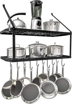 Indian Starline Shelf Pot Rack Wall Mounted Pan Hanging Racks 2