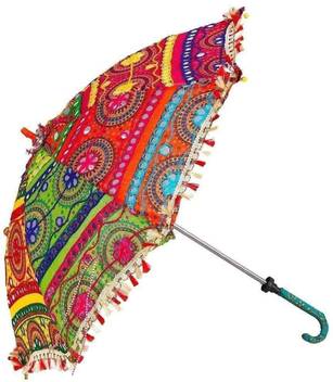 Jaipuri Craft Handmade Embroidery Work Decorative Wedding Umbrella