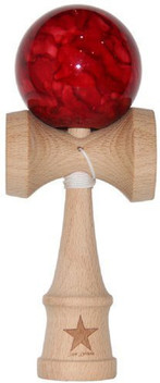 Jumbo Red Marble Super Kendama,Super Sticky,Japanese Wooden Toy.USA Seller