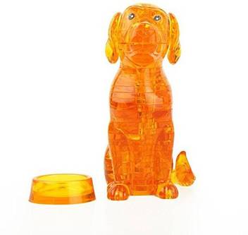 Dacawin Blocks Toy 3d Crystal Puzzle Cute Dog Model Diy Gadget