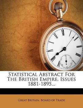 Statistical Abstract For The British Empire Issues 1881 1895