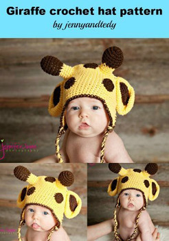 crochet giraffe hat
