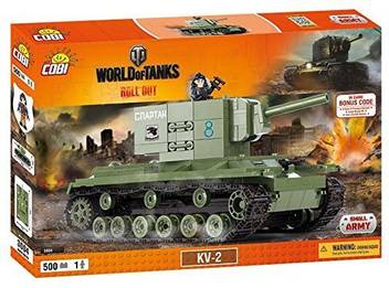 Small Army World Of Tanks 3004 Russian Heavy Tank Kv 2 500 Building Bricks By Cobi World Of Tanks 3004 Russian Heavy Tank Kv 2 500 Building Bricks By Cobi