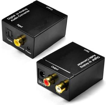 Jx2 Digital To Analog Audio Converter Optical Spdif Toslink Coaxial To Rca L R Adapter With 3 5mm Jack 24 Bit 192khz Dac Supports Simultaneous