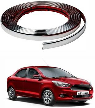 Carizo 15 Mm Stylish Chrome Beading Roll 20 Meter Ford Figo Aspire
