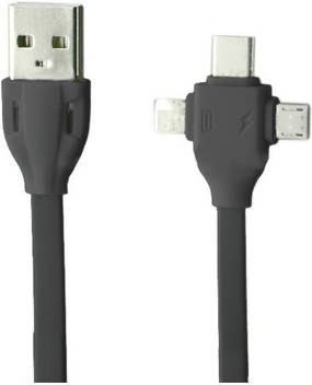 Igadg 3 In 1 Usb Cable With Glowing Led 1 M Micro Usb Cable Igadg Flipkart Com