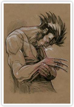 Pixadunes Woleverine Pencil Sketch Wall Poster Pixadunes 12 X