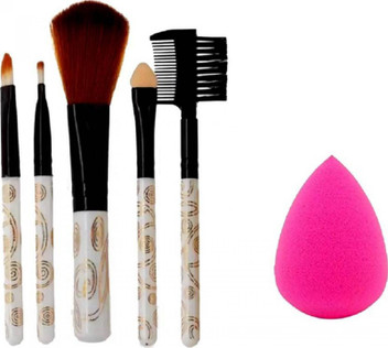 puff brush makeup