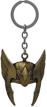 Gct Thor Mask Helmet Crown God Of Thunder Marvel Avengers Superhero Collectible Design 1 Gold Metal Keychain For Car Bike Men Women Boys Girls Keyring Key Chain Price In India Buy Gct