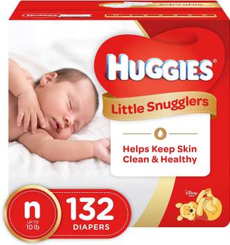 Huggies Little Snugglers Baby Diapers Size Newborn 132 Ct New