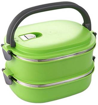 Flipkart Com Buy Surety Best Attractive 2 Container Lunch Box Picnic Food Container 100 Stainless Steel Lunch Box Tiffin Hot Box Lunch Box Vacuum Leakproof Insulated With Handle Multi Color For Pffice School Collage