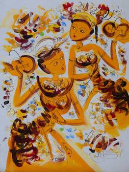 Delight Craft India Hand Painting On Canvas 30cm X 40cm