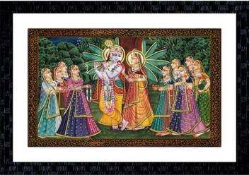 Janki Online Modern Art Radha Krishna Canvas Rajasthani Large