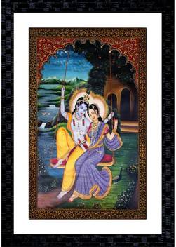 Janki Online Modern Art Radha Krishna Canvas Rajasthani Large