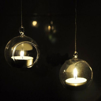 Home Decorative Votive Tea Light Candle Holder CraftVatika Silver Crystal Bowl Candleholder