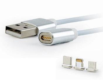 Mobiron 3in1 Magnetic 8 Pin Micro Usb Type C Charging Cable For Android Ios Devices 1 8 M Magnetic Charging Cable Mobiron Flipkart Com